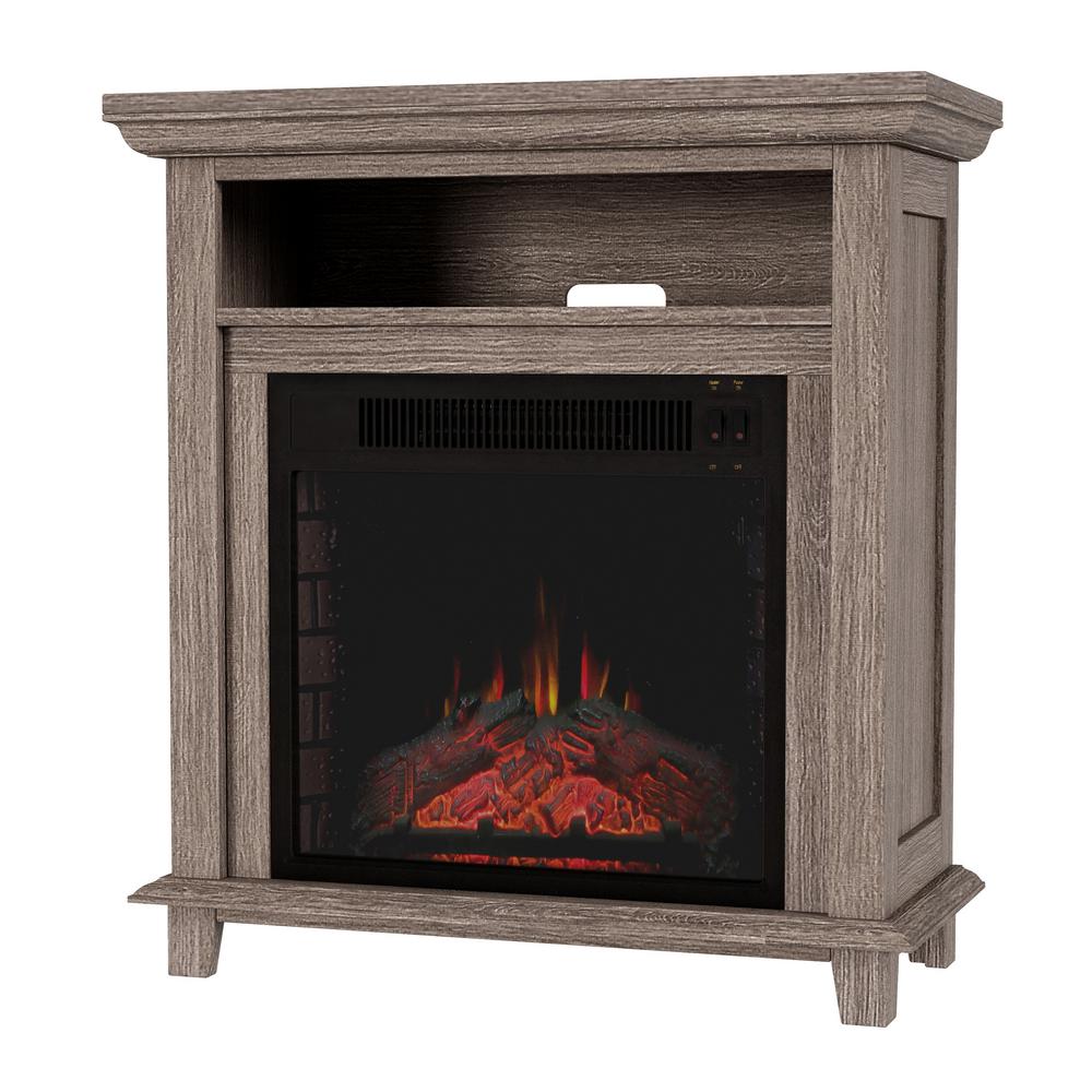 Northwest 32 in. Freestanding Electric Fireplace TV Stand in GrayHW0200153 The Home Depot