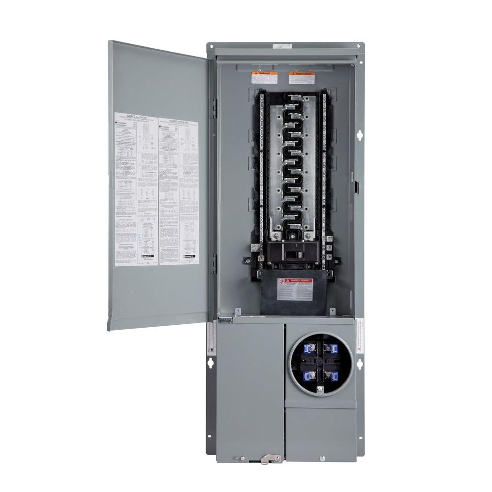 Main Breaker Plug-On Neutral Load Center 42-Circuit 30-Space 200-Amp Outdoo...