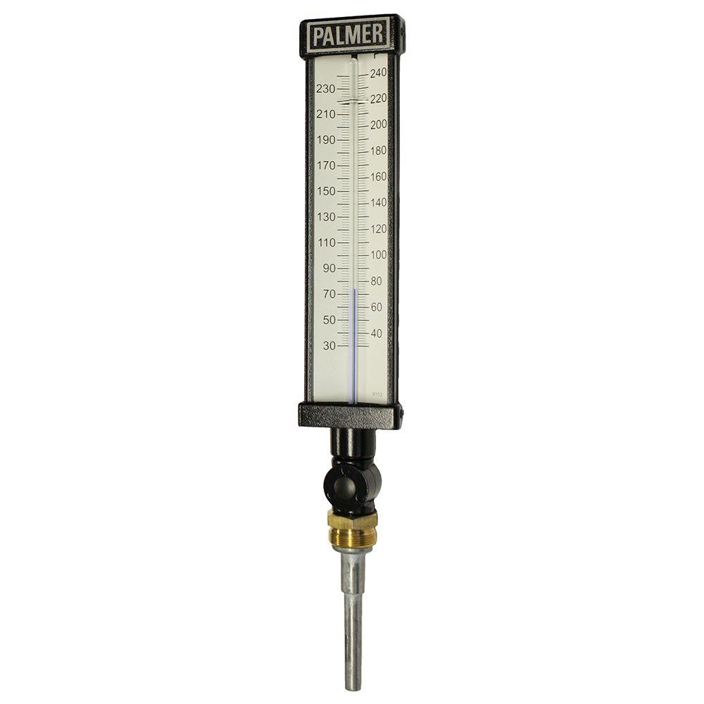 Palmer Instruments 9 in. Scale Aluminum Industrial Thermometer (30 to