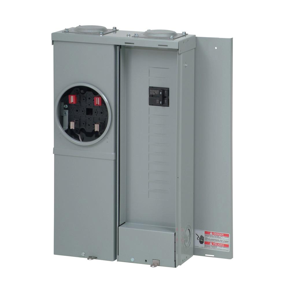 Eaton 100 Amp 12Space 24Circuit BR Type Main Breaker Meter Breaker Surface EUSERC