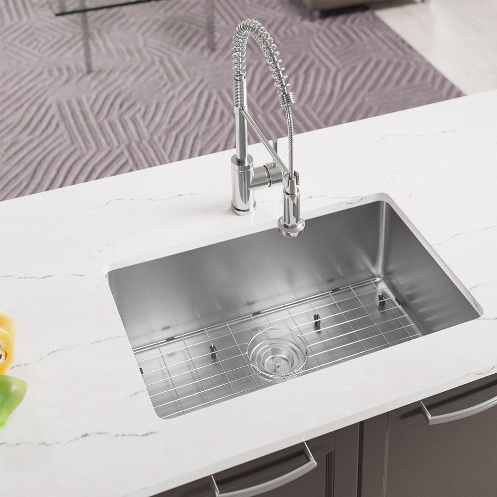 Mr Direct Undermount Stainless Steel 2813 In Single Bowl Kitchen Sink 2920s 16 The Home Depot
