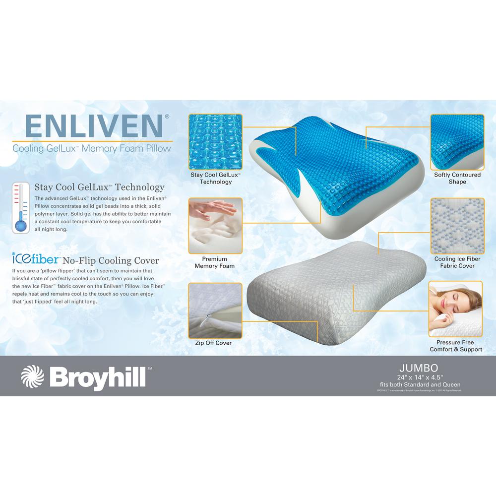 Broyhill Ice Cooling Memory Foam Queen Pillow Hdenlivst The Home