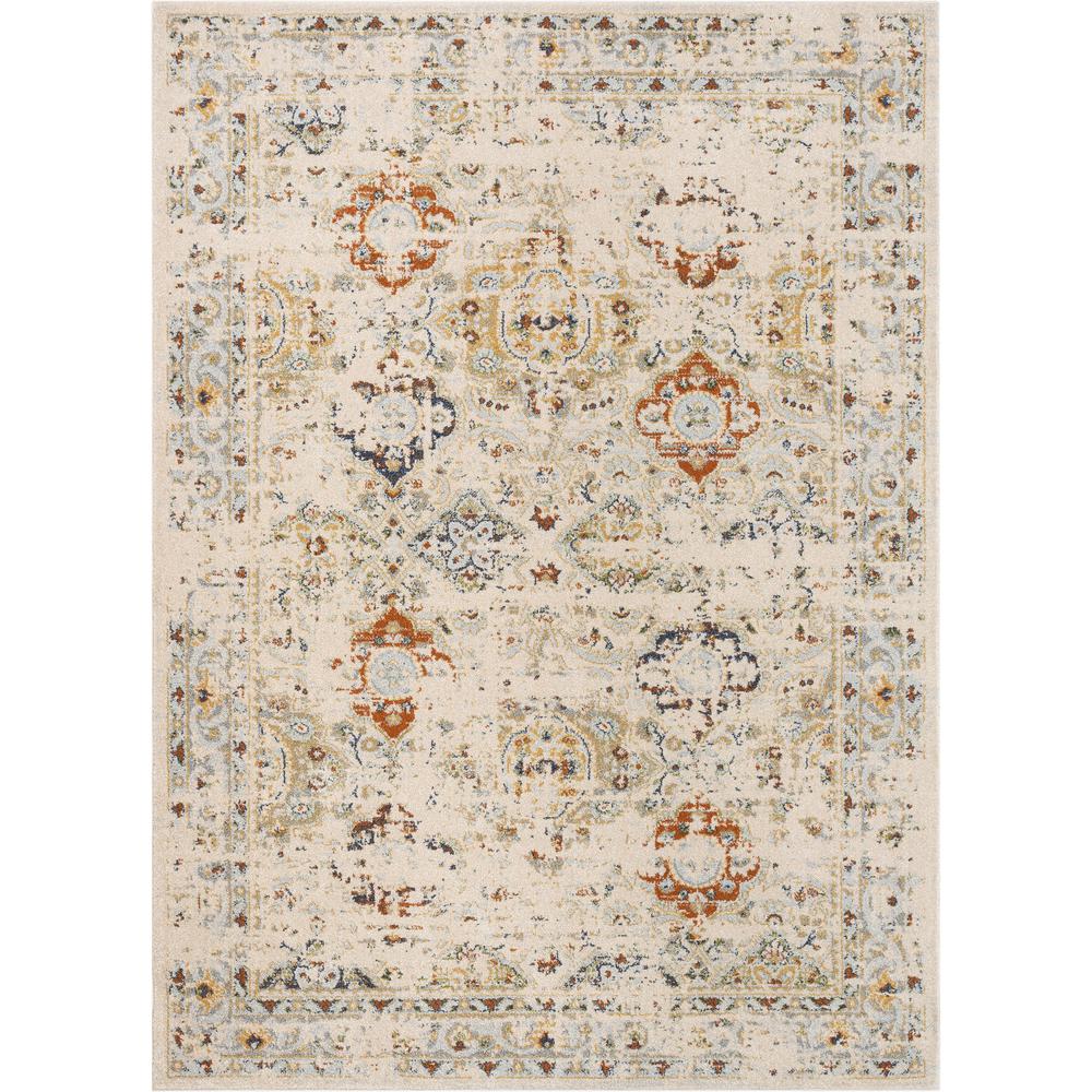 Well Woven Omaha Kian Vintage Global Oriental Cream 5 Ft 3