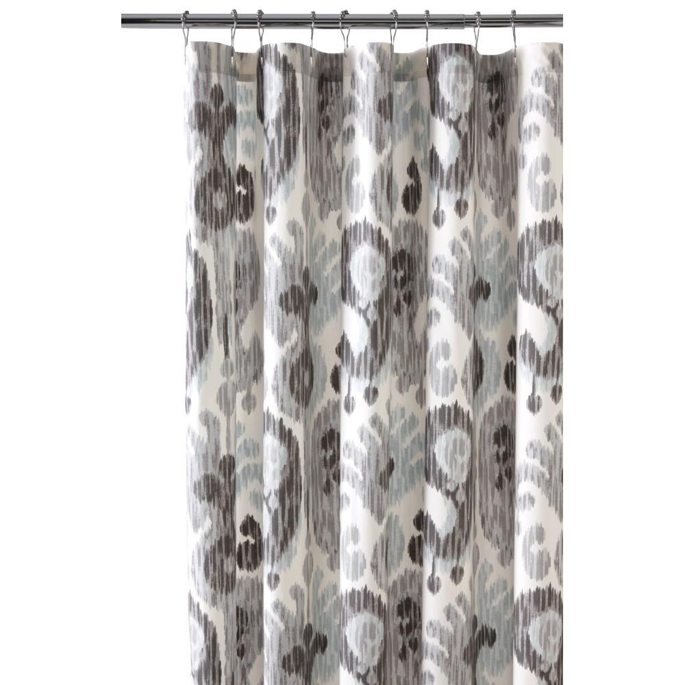 Home Decorators Collection 72 In Still Water Grey Shower Curtain Still Water Grey Shower Curtain