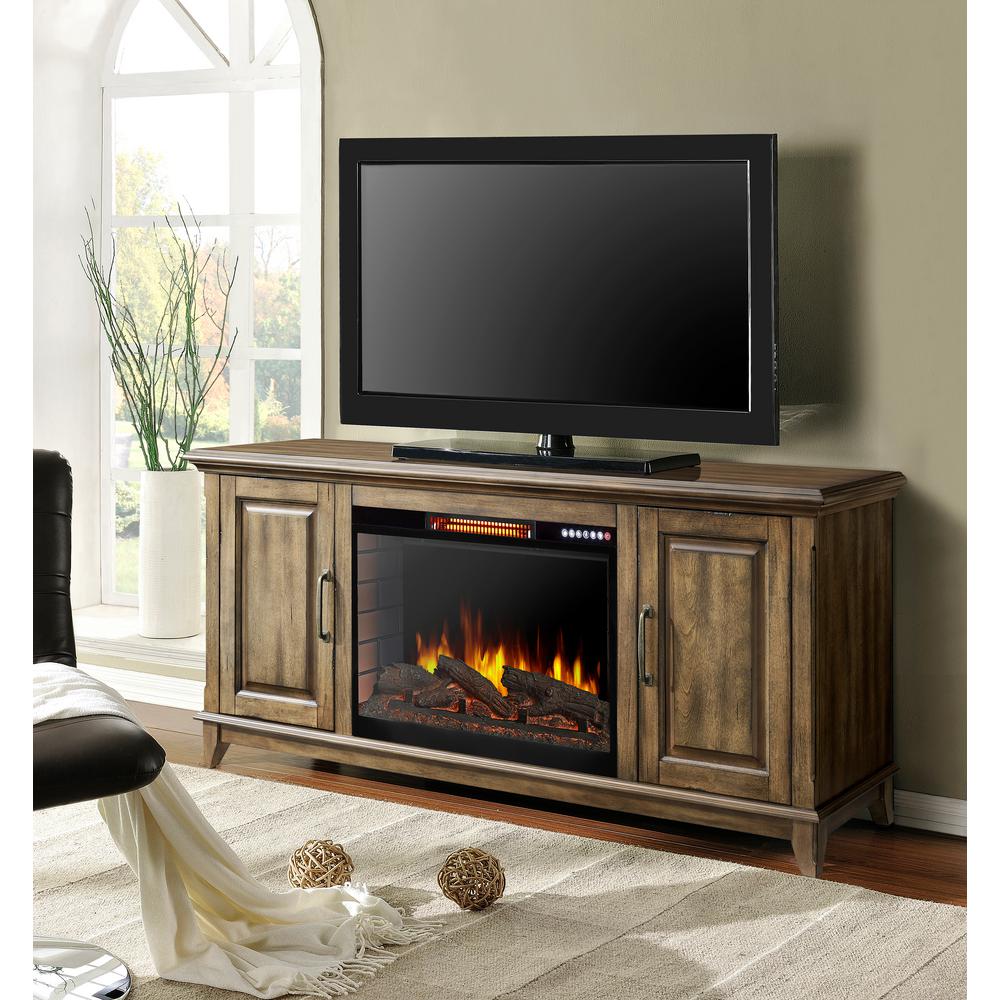 Muskoka Marcus 60 in. W Freestanding Electric Fireplace TV ...