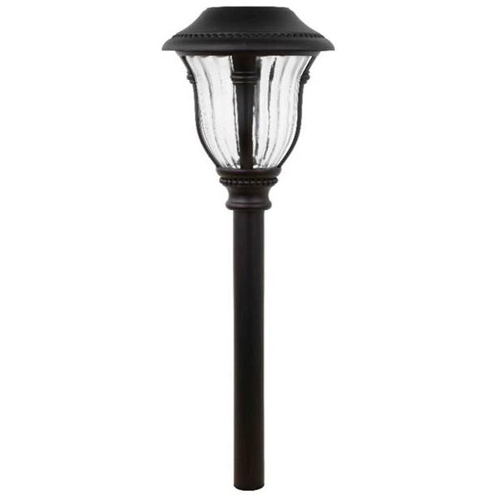 Hampton Bay Open Stock Solar Bronze Outdoor Integrated LED Landscape   Bronze Hampton Bay Walkway Path Lights Nxt 24059 64 300 