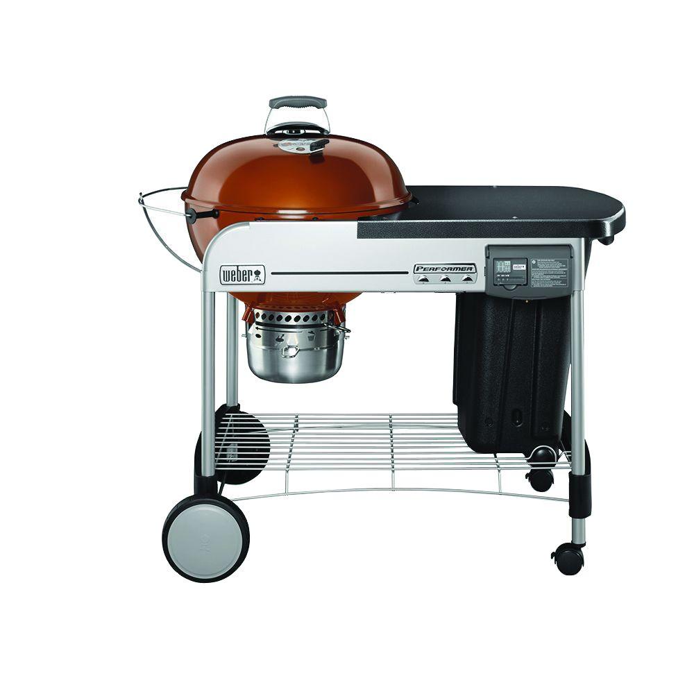 Weber 22 inch Performer Deluxe Charcoal Grill in Copper with Built-In... by Weber