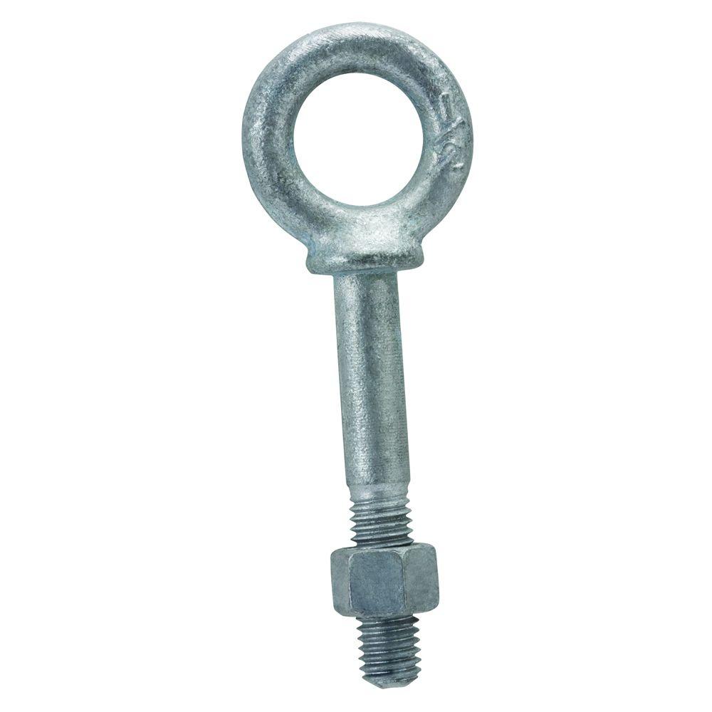 Hot Dipped Galvanized Forged Eye Bolt with Hex Nut 5/8-11 X 8 