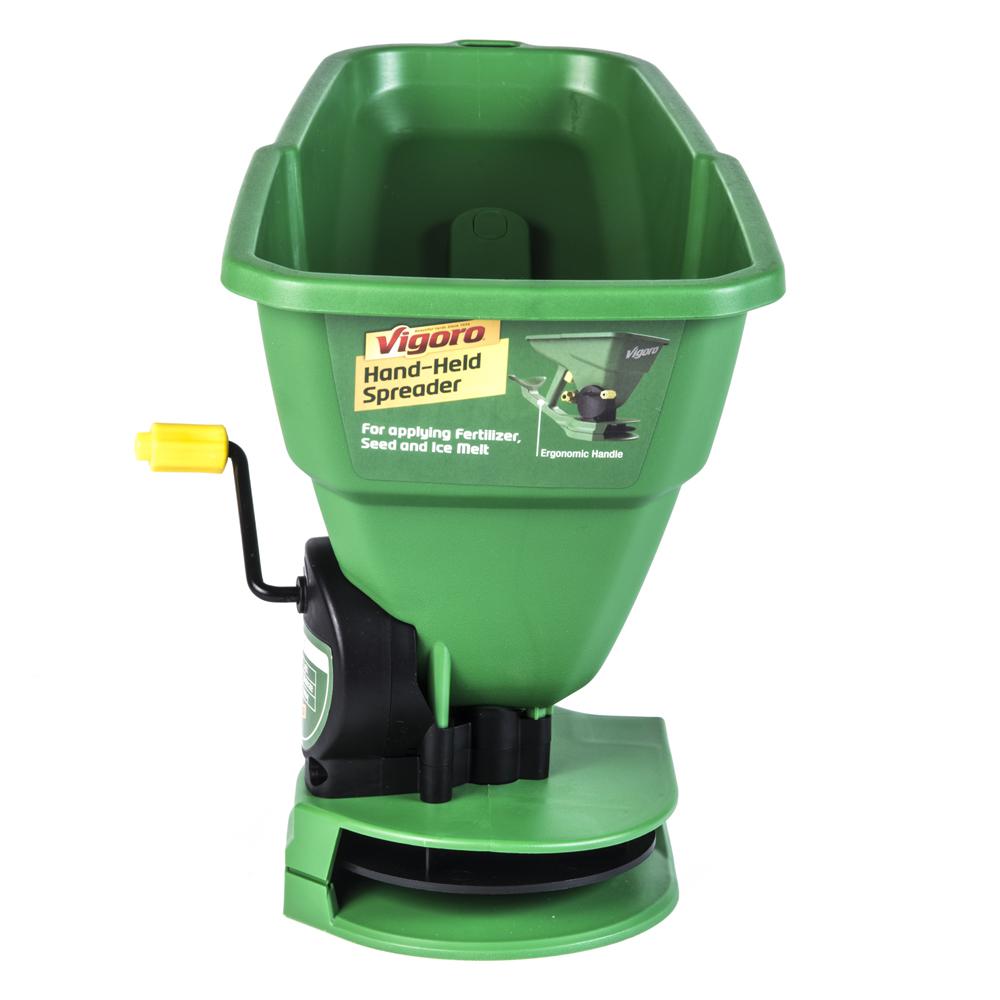 Hand Spreader for Spreading Fertilizer Seed 1,000 sq. ft Ice Melt