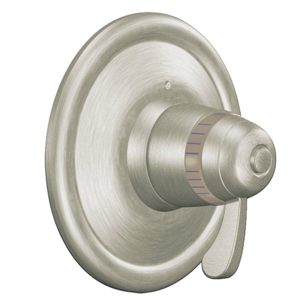 MOEN ExactTemp 1-Handle Thermostatic Valve Trim Kit In Brushed Nickel ...