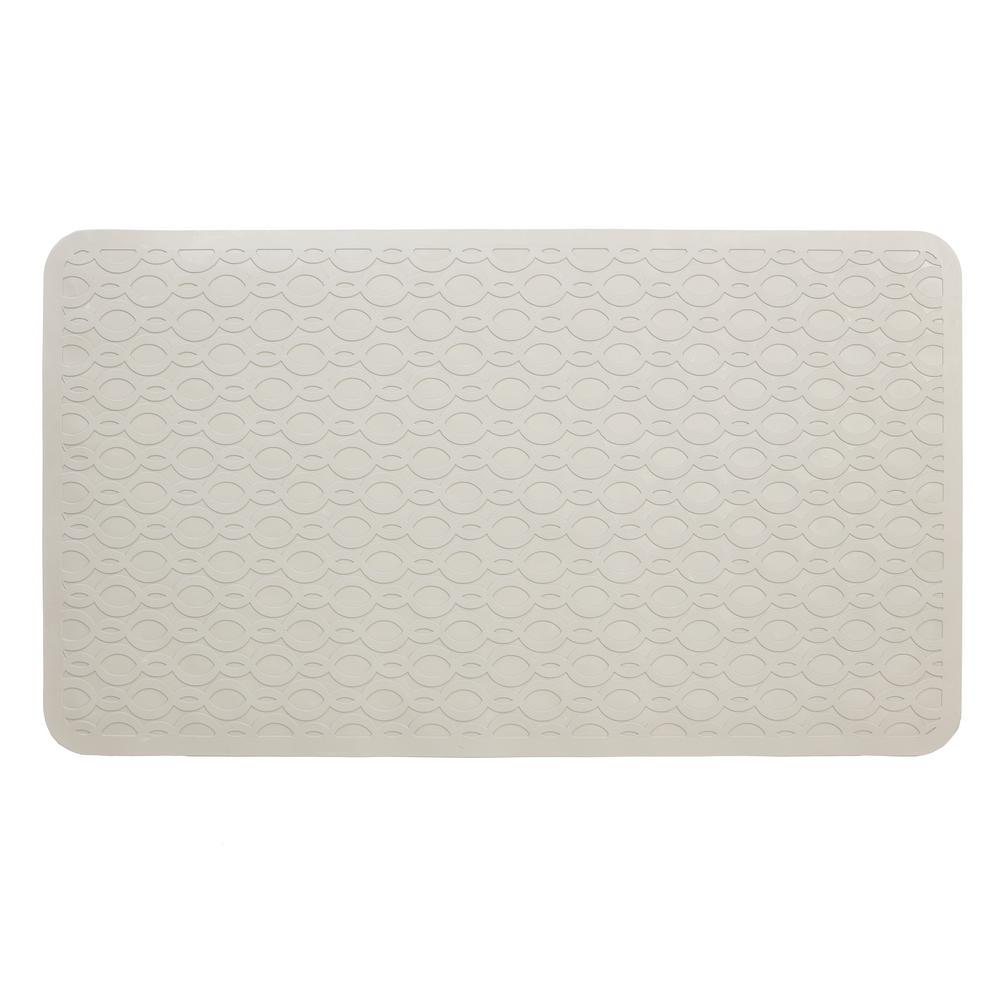 Slipx Solutions 15 In X 27 In Large Rubber Safety Bath Mat With