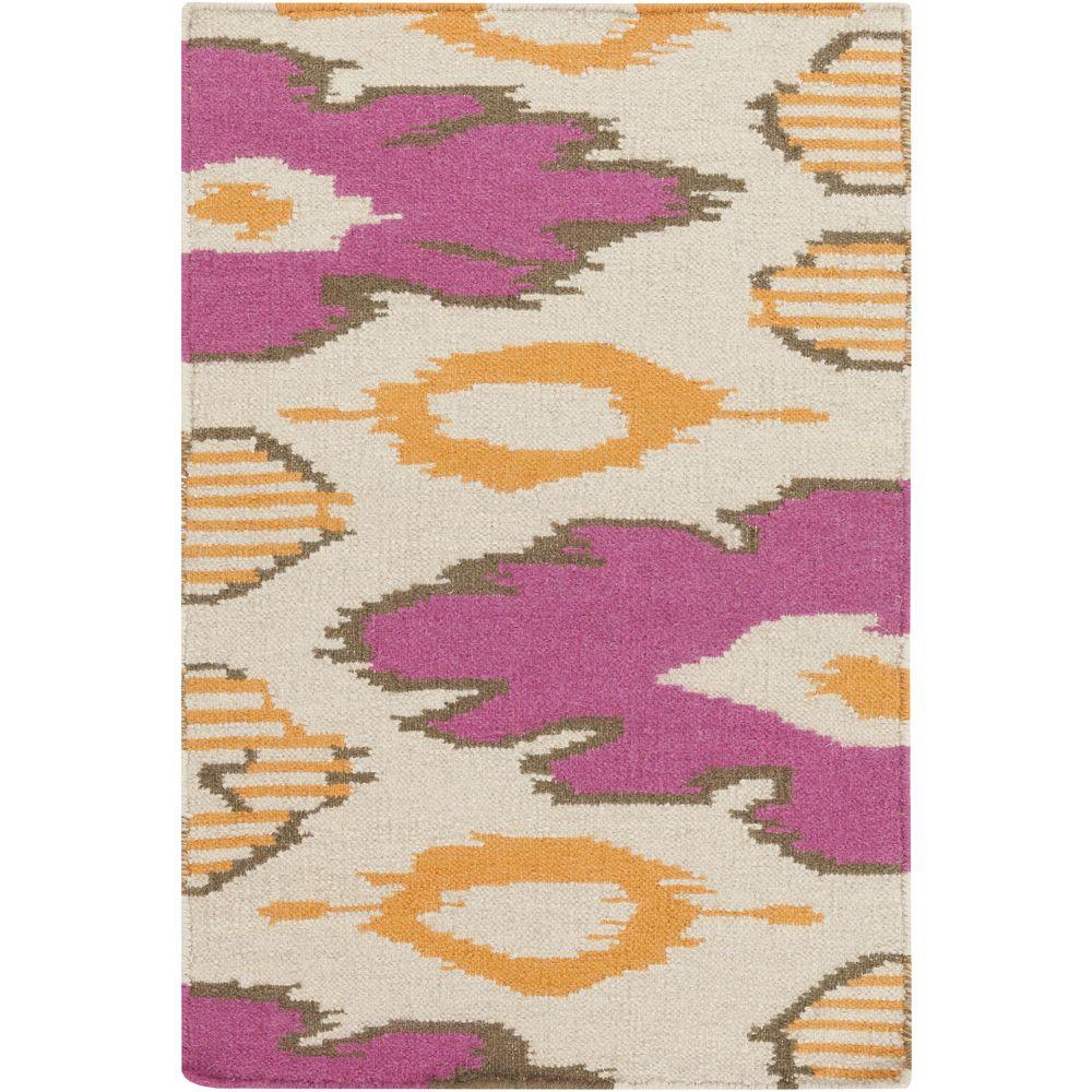 Southwestern Surya Pink Area Rugs The Home Depot Alameda Hot Pink 2 Ft X 3 Indoor Area Rug