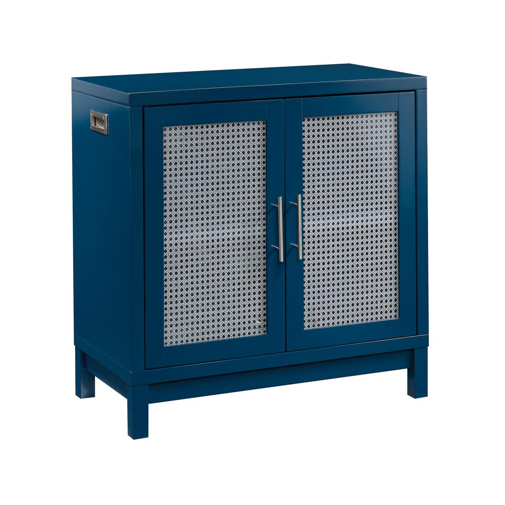 SAUDER Vista Key Navy Blue Accent Storage Cabinet-422437 - The Home Depot