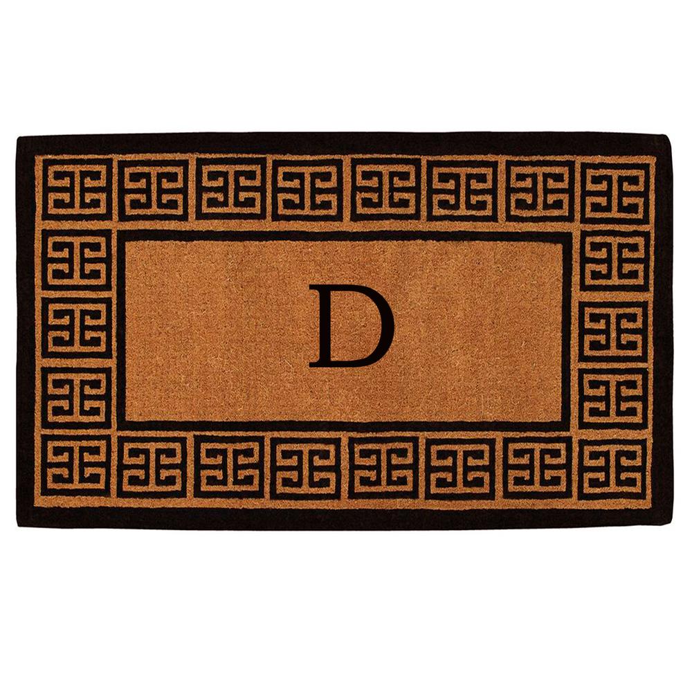 Home & More Kingston 18 in. x 30 in. Monogram D Door Mat