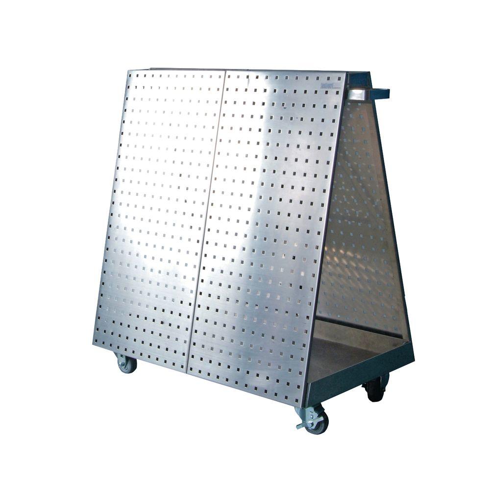 Triton Products Stainless Steel Tool Cart with Anodized Aluminum Frame