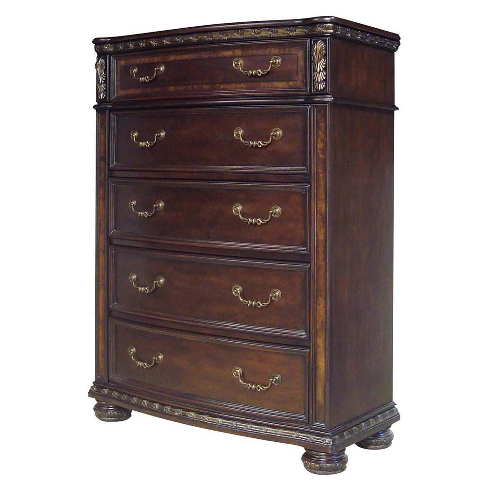 Steve Silver Monte Carlo 5 Drawer Cherry Lift Top Chest Of Drawers