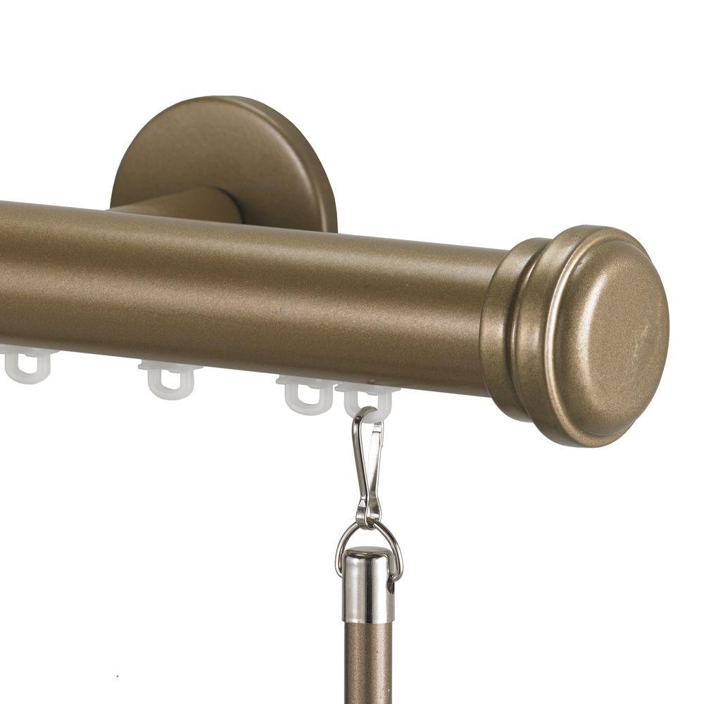 Art Decor Tekno 25 Decorative 132 In Traverse Rod In Champagne