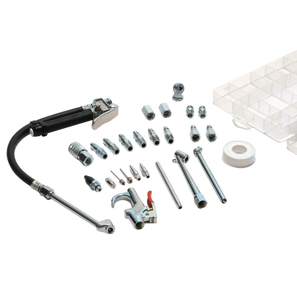 Primefit 30Piece Garage Inflator Air Accessory Kit and Storage Case