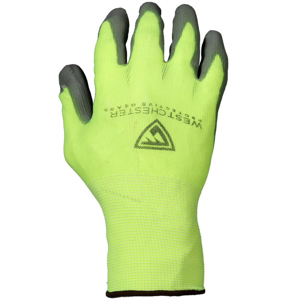 Industrial Work Gloves Facility Maintenance & Safety 10x Yellow Leather ...