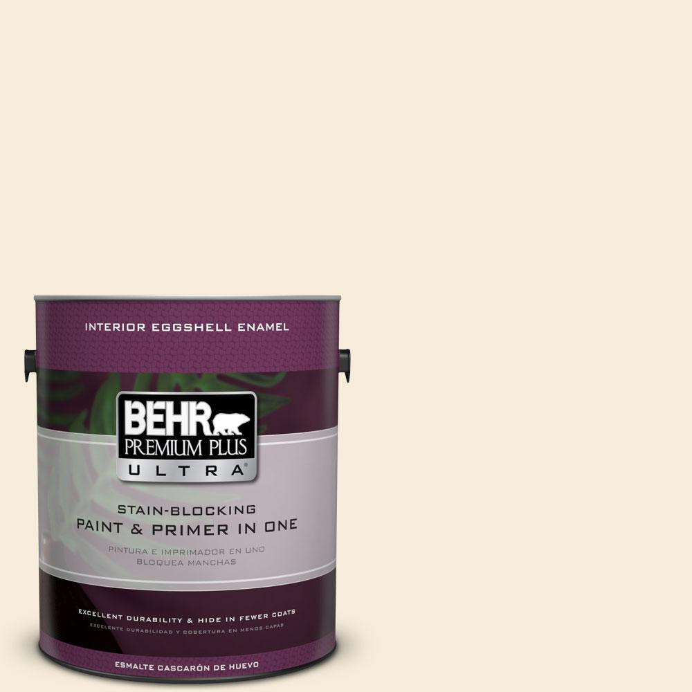 Behr Premium Plus Ultra 1 Gal 70 Linen White Matte Interior Paint 70 Linen White Eggshell Enamel Interior Paint And Primer