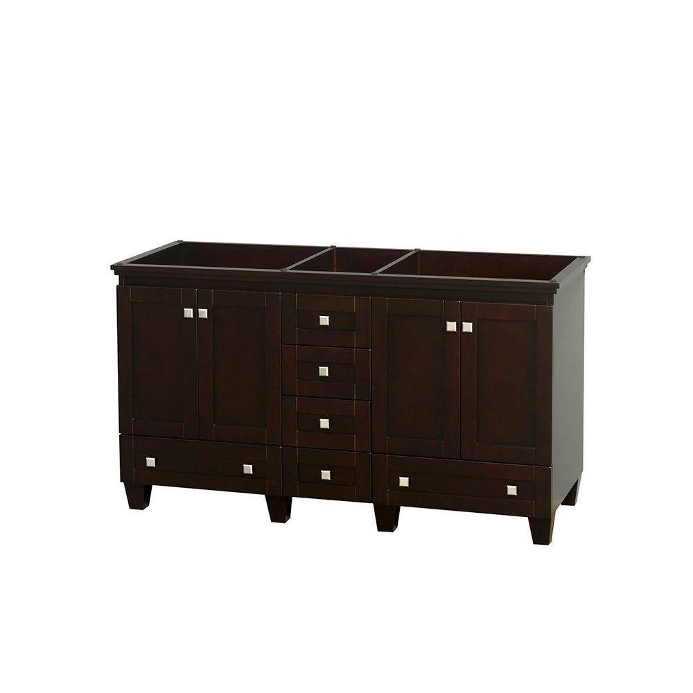 Wyndham Collection Acclaim 60 In Double Vanity Cabinet Only Espresso