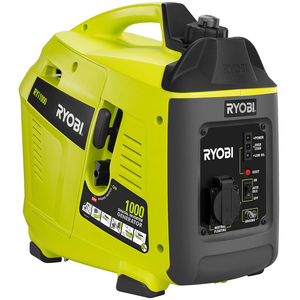 RYOBI 1,000 Starting Watt Gasoline Powered Portable Generator with