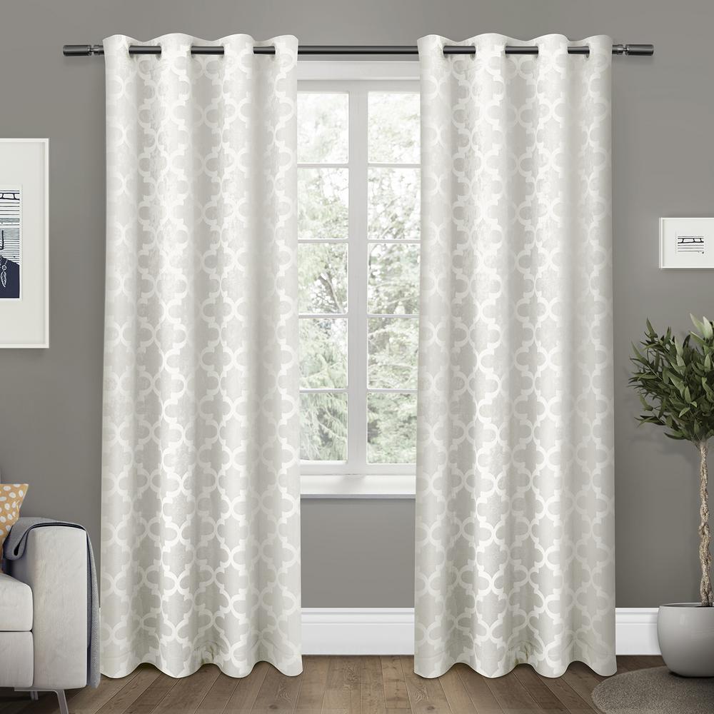 Blackout White Contemporary Curtains Drapes Window