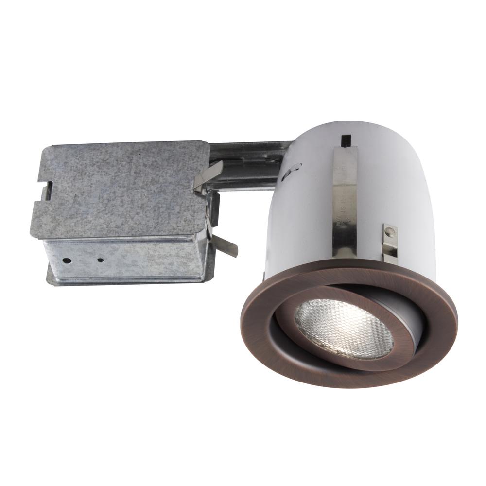 BAZZ 500 Series 4 in. Rust Recessed Halogen Light Fixture Kit500151