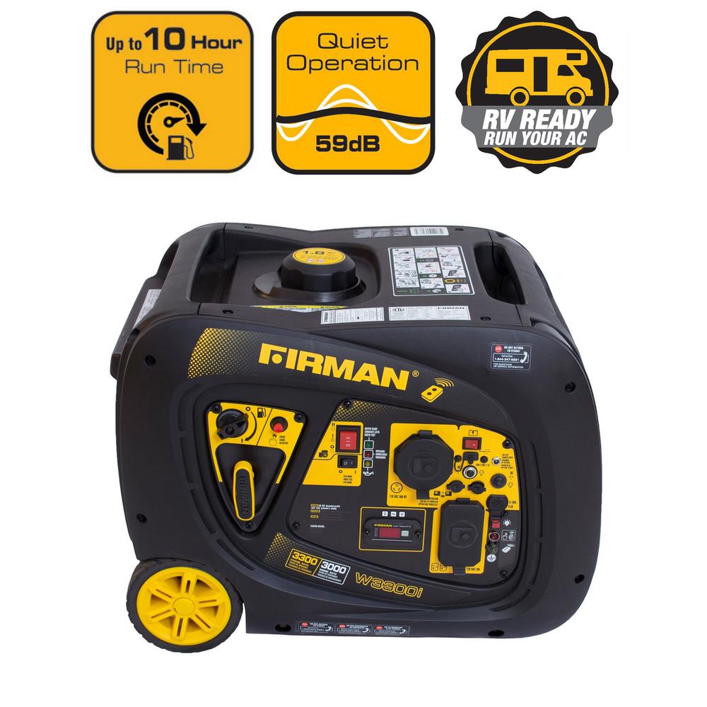 Firman 3300 3000 Watt Remote Start Gas Portable Generator Cetl And 3300 3000 Watt Remote Start Gas Portable Generator Cetl And Carb Certified