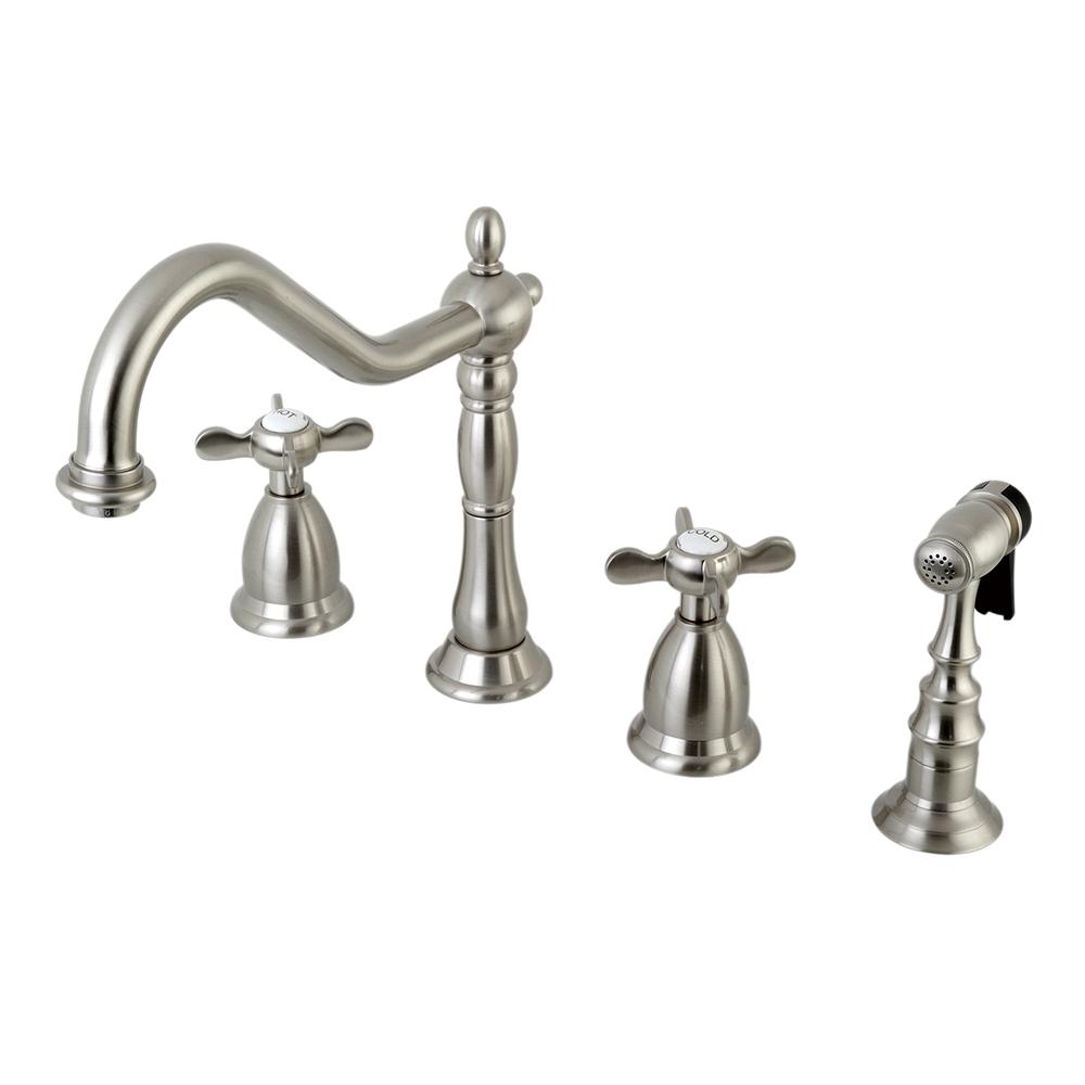 Kingston Brass Vintage Cross 2 Handle Standard Kitchen Faucet With