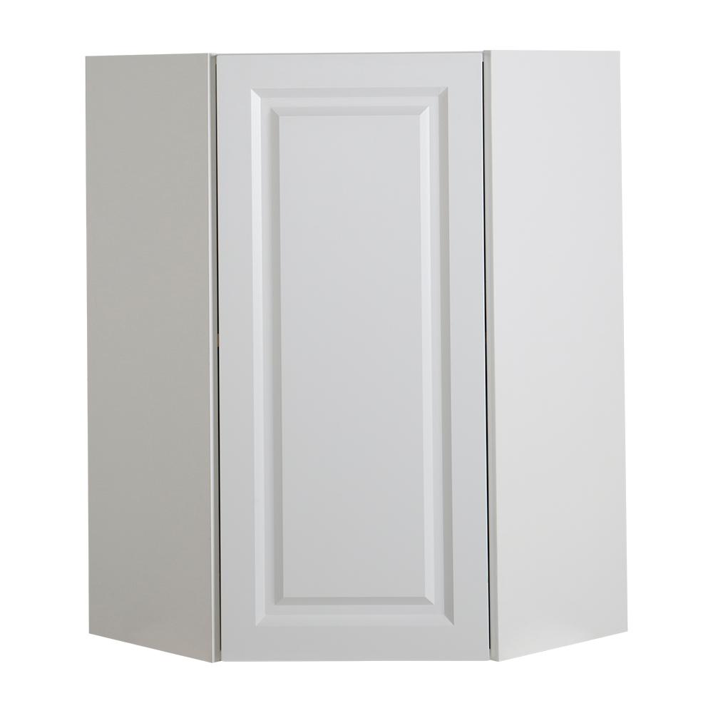 Hampton Bay Benton Assembled 24x36x12 5 In Corner Wall Cabinet In