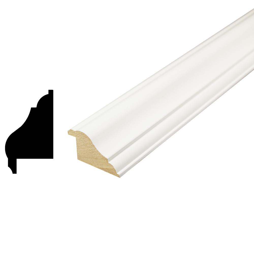 Alexandria Moulding 1 in. x 13/4 in. x 96 in. Primed MDF Back Band