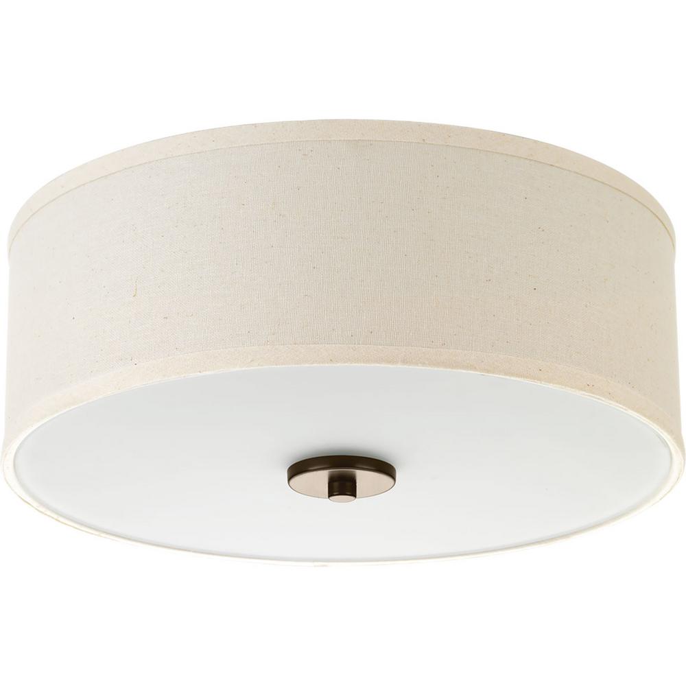 Progress Lighting Inspire 13 In 2 Light Antique Bronze Flush