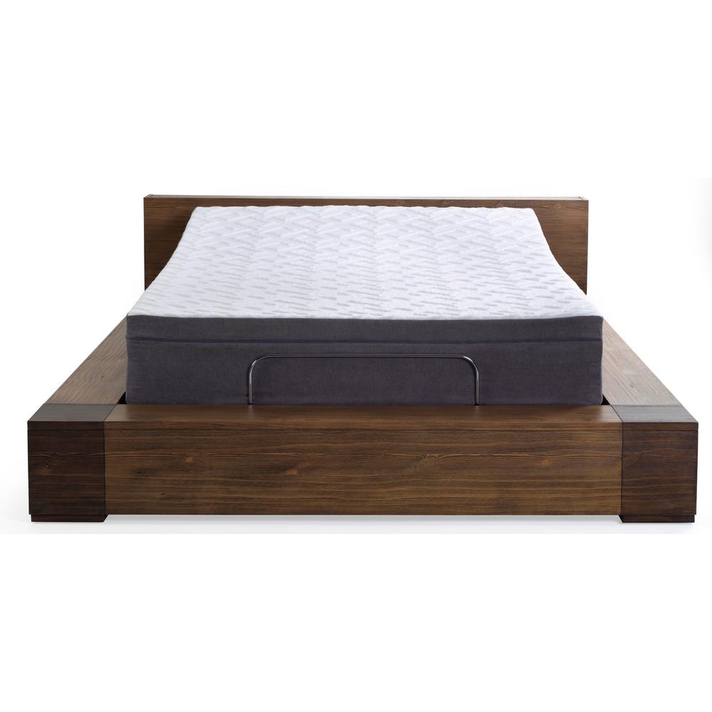 Blissful Nights 12 In Lilac Queen Memory Foam Mattres1500 Lilac Queen Memory Foam Mattres1500 Adjule Base Set