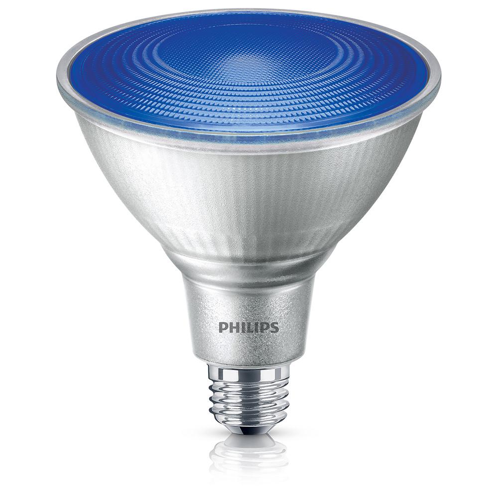 Par38 5 Year Warranty Led Bulbs Light The Home Depot 90 Watt Equivalent Par 38 Led Flood Blue