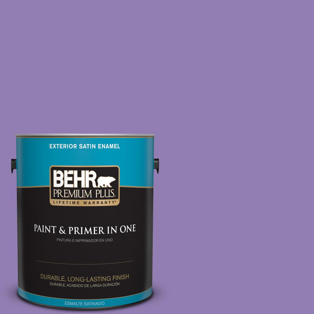BEHR Premium Plus Ultra 1gal. PPU164 Purple Agate SemiGloss Enamel