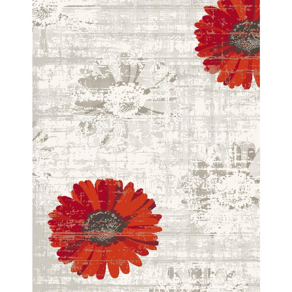 Unique Loom Versailles Red 4' x 6' Rug3132894 The Home Depot