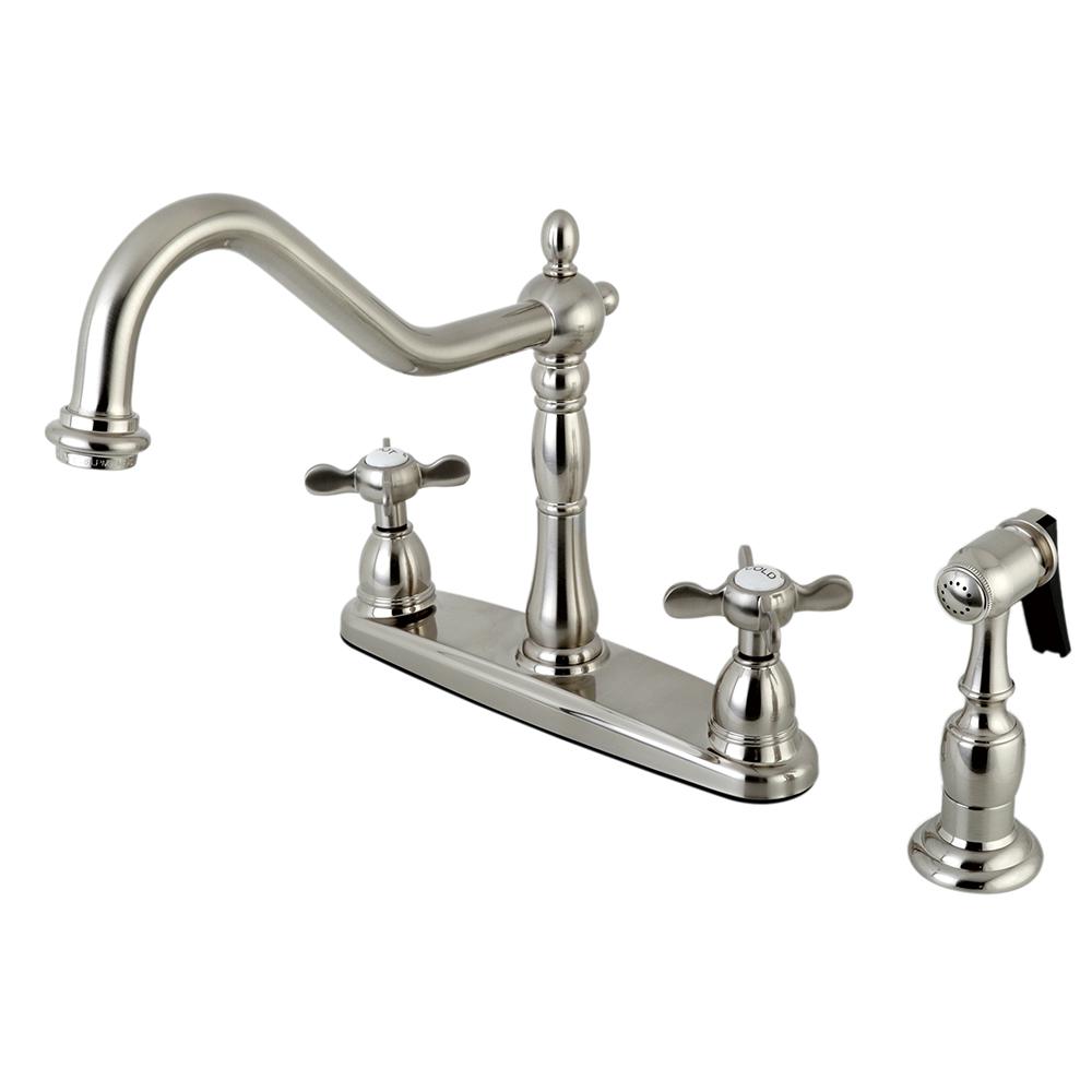 Kingston Brass Victorian English Cross 2Handle Standard Kitchen Faucet