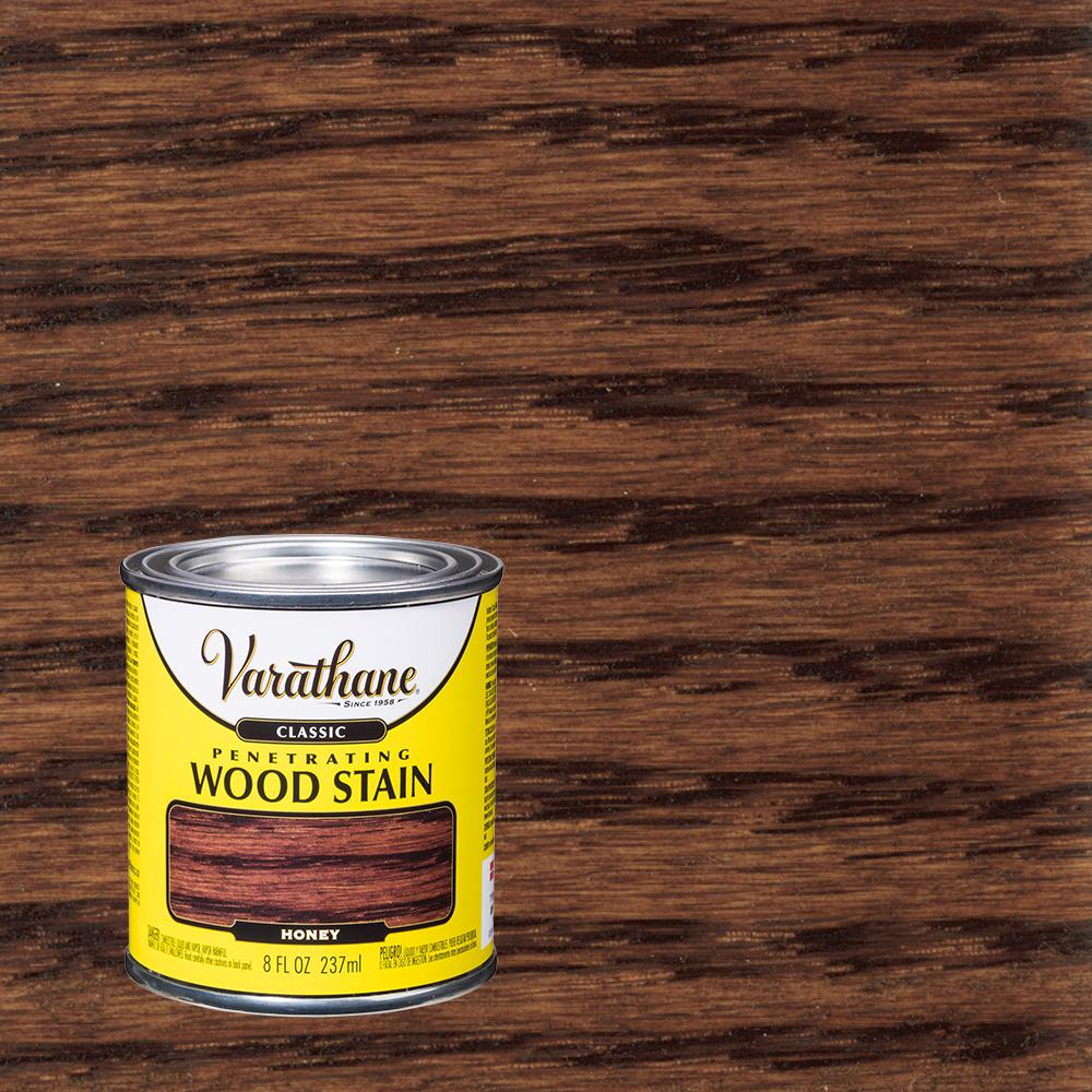 Varathane 8 oz. Honey Classic Wood Interior Stain339742 The Home Depot