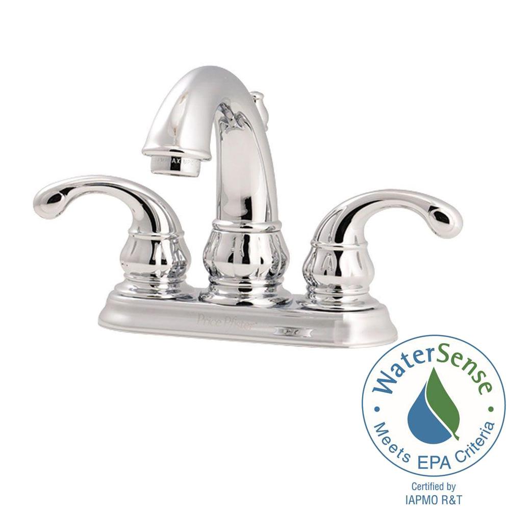 Pfister Treviso 4 in. Centerset 2Handle Bathroom Faucet in Polished