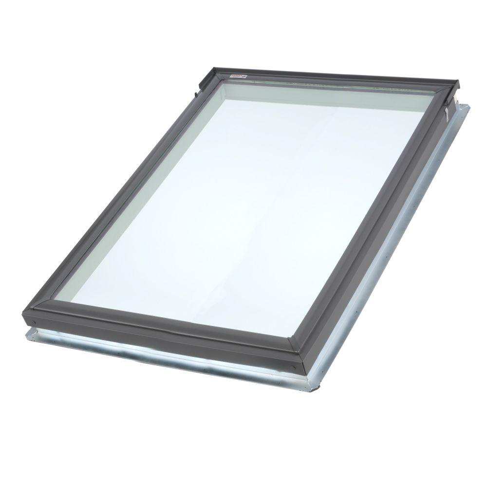 VELUX 301/16 x 377/8 in. Fixed DeckMount Skylight with Tempered Low