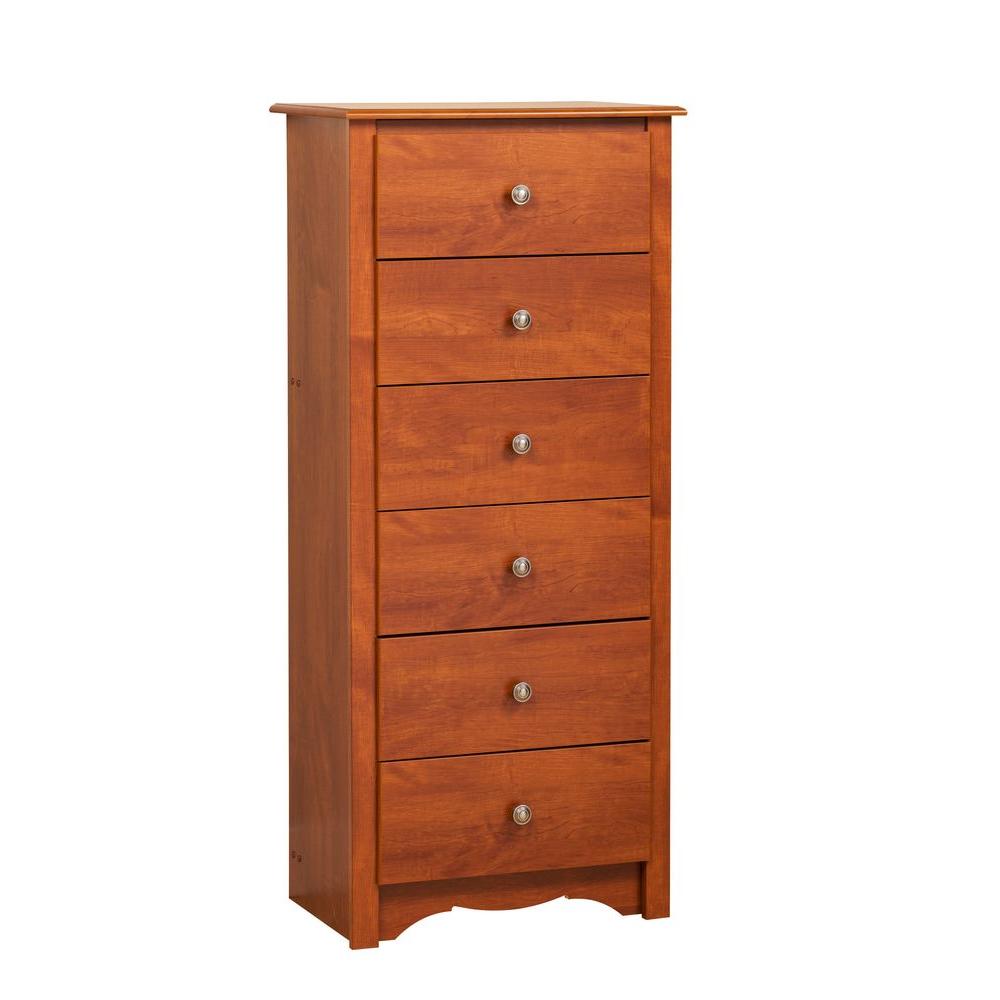 Prepac Monterey 6 Drawer Cherry Chest Of Drawers Cdc 2354 K The