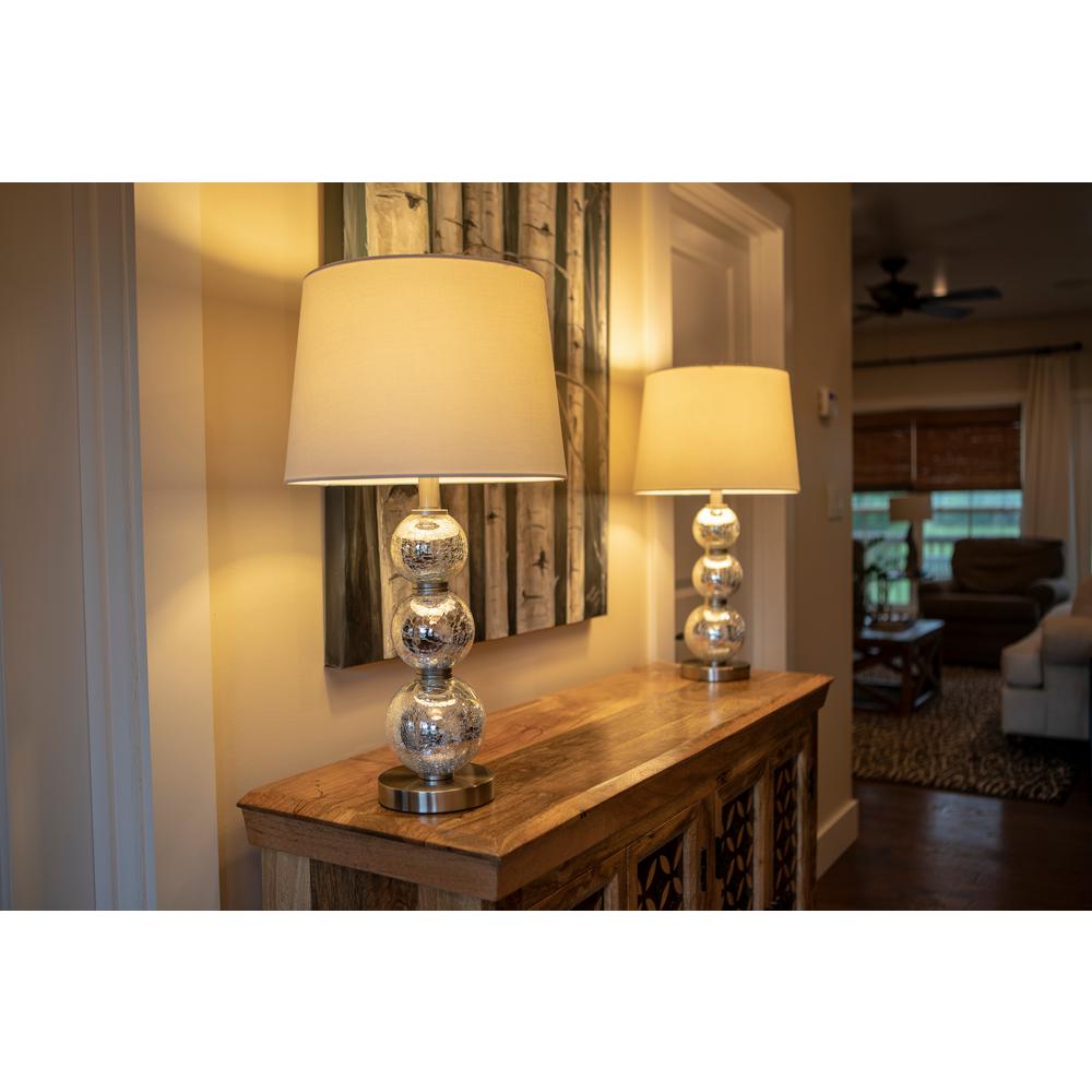 mirrored table lamp set