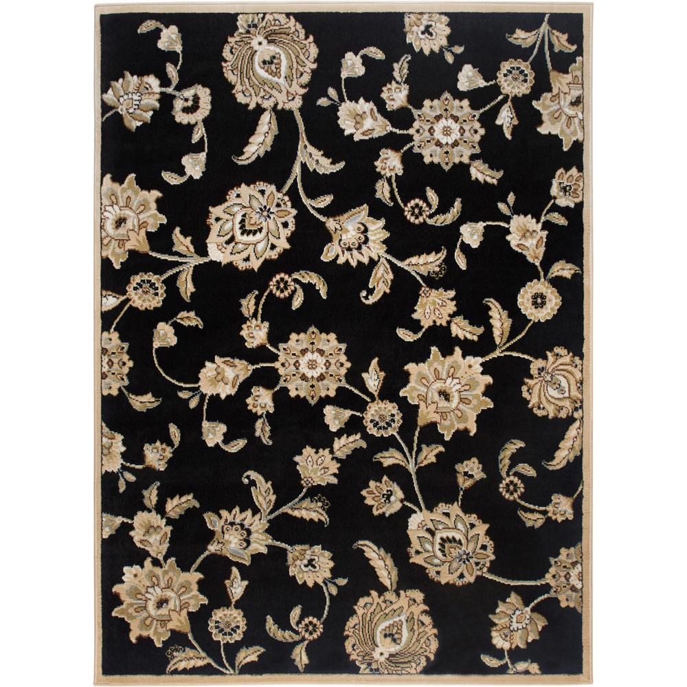 Home Dynamix Optimum Black 8 ft. x 10 ft. Indoor Area Rug ...