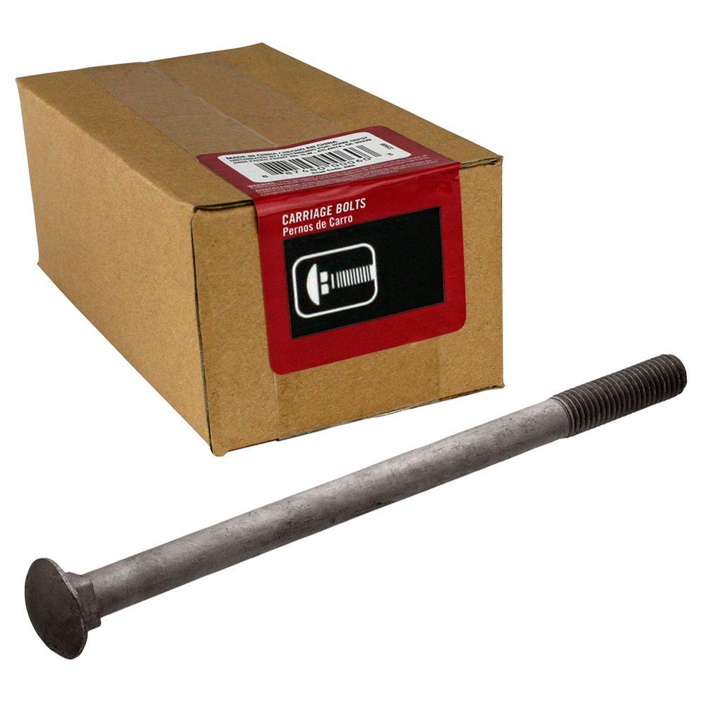 Everbilt 1/2 In. X 14 In. Galvanized Carriage Bolt-809280 - The Home Depot