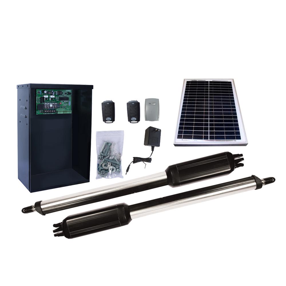 Estate Swing Dual Swing Automatic Gate Opener Kit with 10Watt Solar