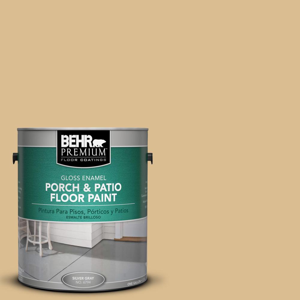 BEHR Premium 1 gal. 340F4 Expedition Khaki Gloss Enamel Interior
