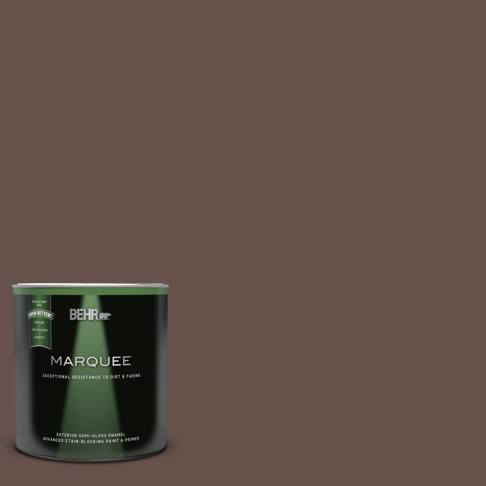 BEHR MARQUEE 1 qt. PPU518 Chocolate Swirl SemiGloss Enamel Exterior