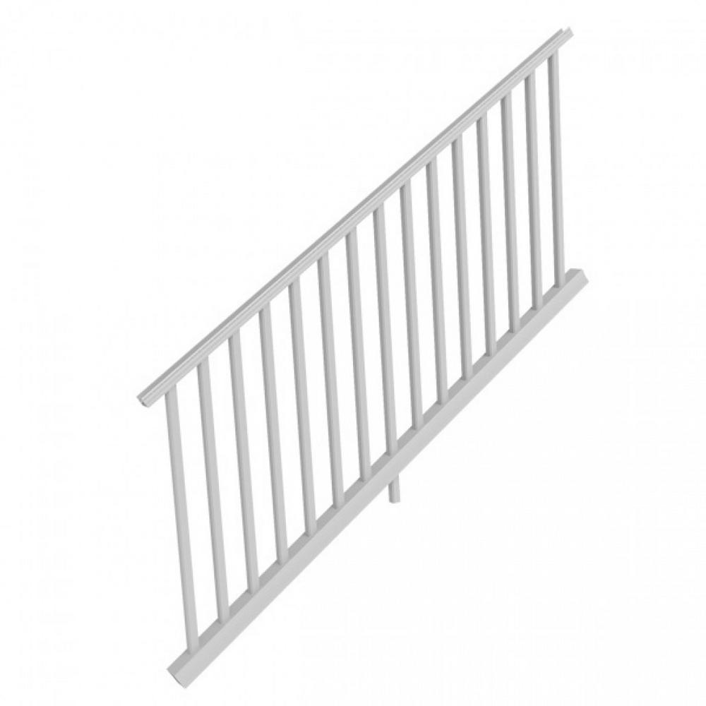 RDI White Resalite Composite 36 in. x 6 ft.Transform Stair Rail Kit ...