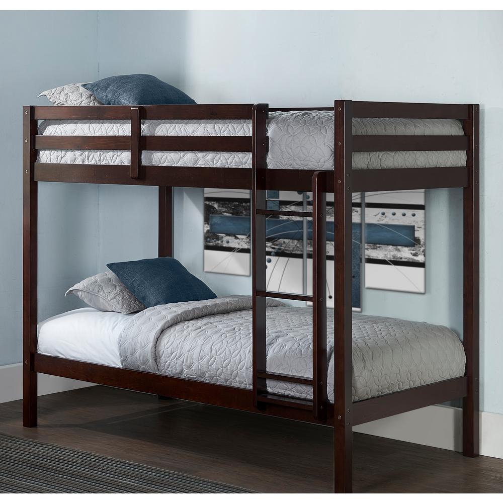 Hillsdale Furniture Caspian Chocolate Twin over Twin Bunk ...